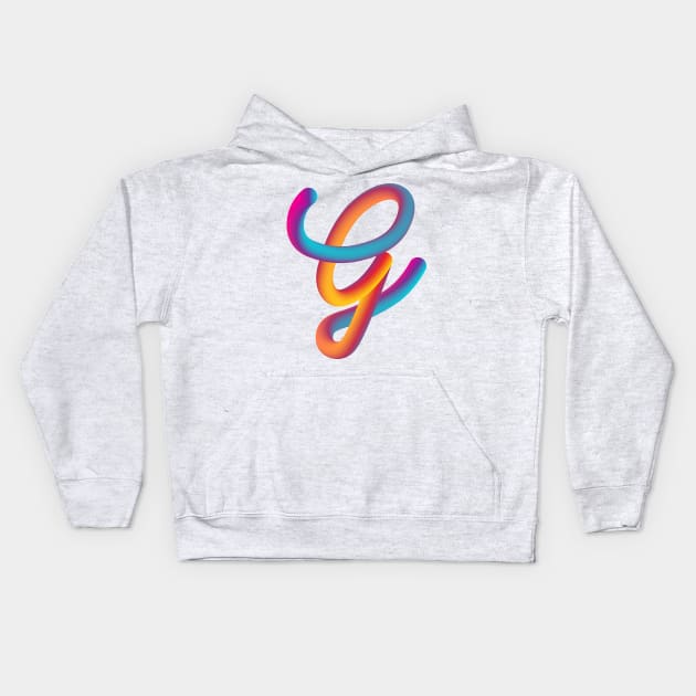 Curly G Kids Hoodie by MplusC